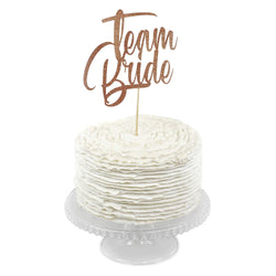 Rose Gold 'Team Bride' Cake Topper, Cake & Cupcake Toppers, Jamboree 