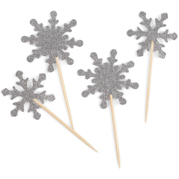 Sparkly Snowflake Pops