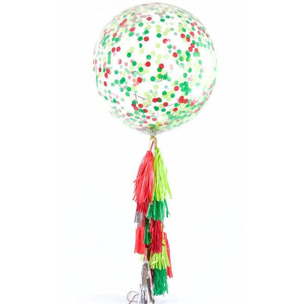36" Dr. Seuss Christmas Confetti Balloon, Decorative Balloons, Jamboree 