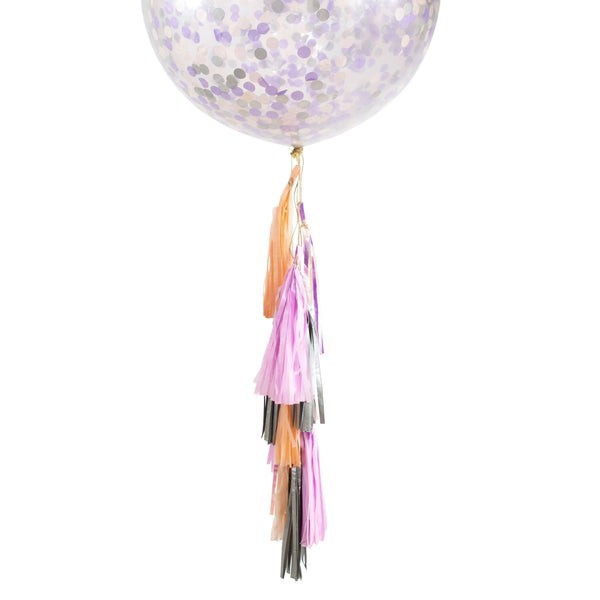 36” Lilac Dream Confetti Balloon, Decorative Balloons, Jamboree 