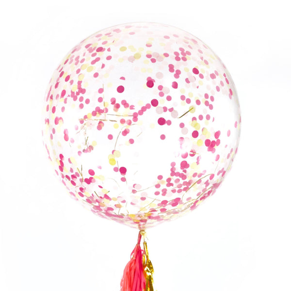 36” Mai Tai Confetti Balloon, Decorative Balloons, Jamboree 