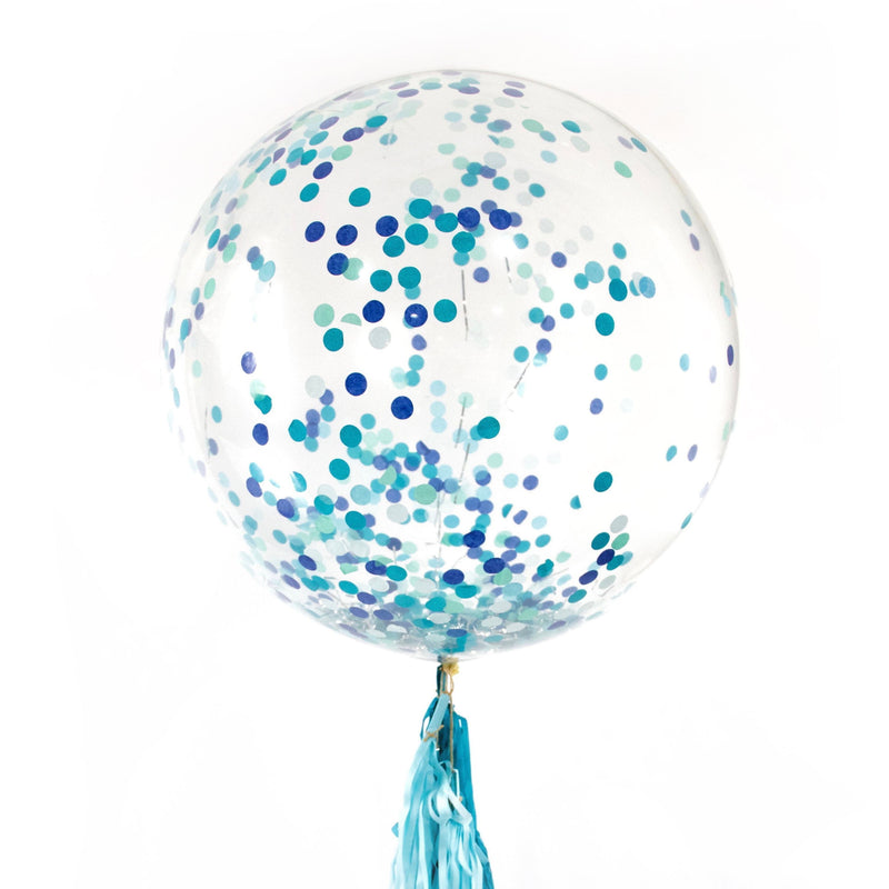 36” Under The Sea Confetti Balloon, Decorative Balloons, Jamboree 