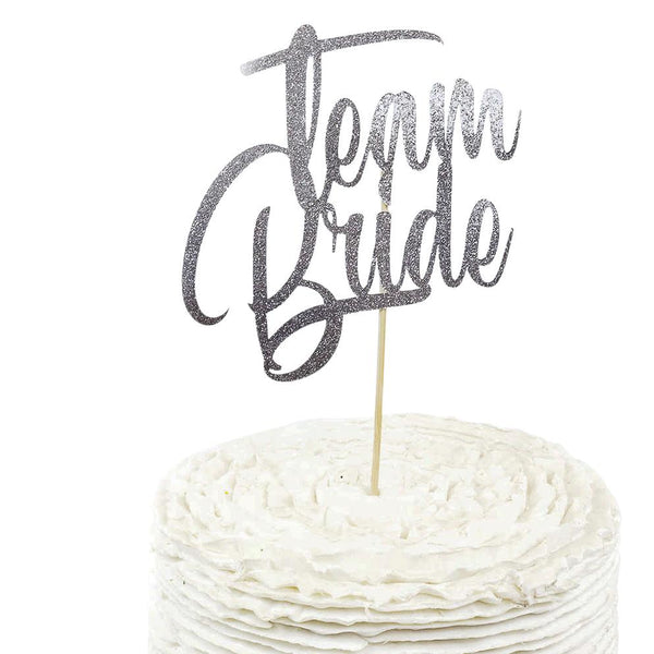 Silver 'Team Bride'  Cake Topper, Cake & Cupcake Toppers, Jamboree 