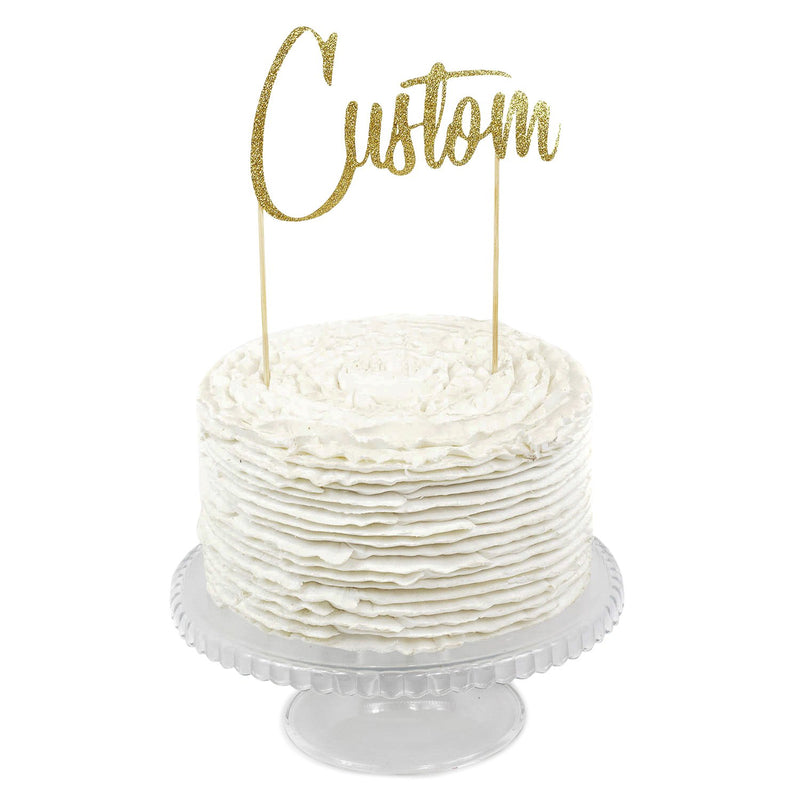 Gold Custom Cake Topper