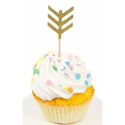 Arrow Gold Glitter Cupcake Toppers, Cake & Cupcake Toppers, Jamboree 