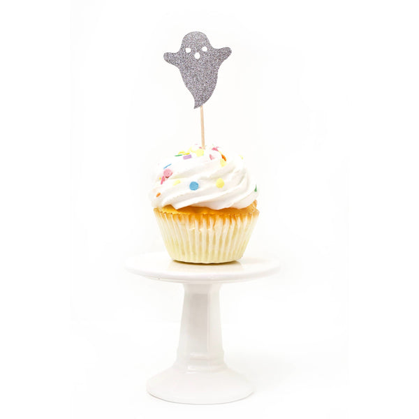 Halloween Variety Silver Glitter Cupcake Toppers, Cake & Cupcake Toppers, Jamboree 