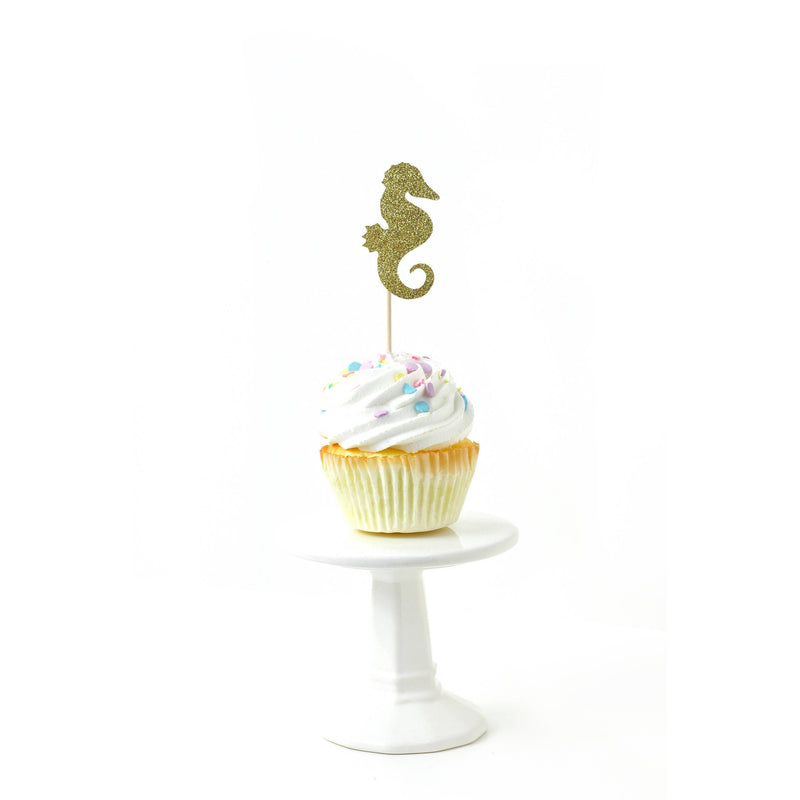 Mermaid Gold Glitter Cupcake Toppers, Cake & Cupcake Toppers, Jamboree 