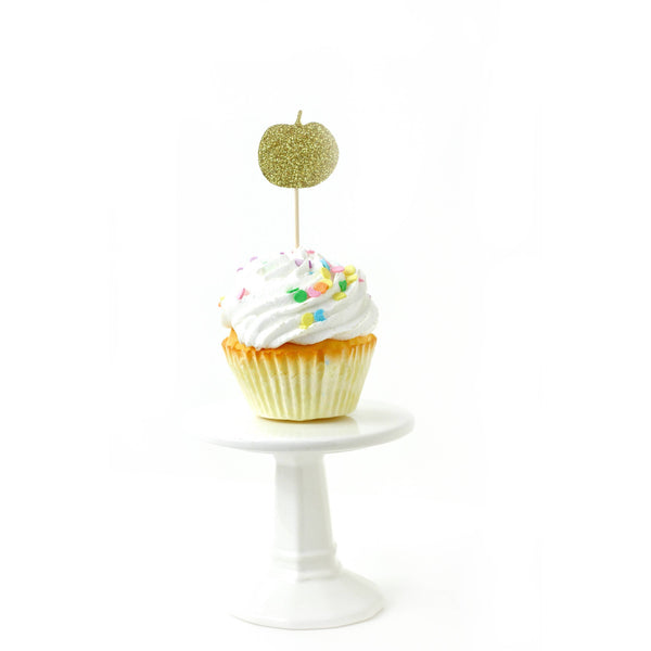 Pumpkin/Leaf Gold Glitter Cupcake Toppers, Cake & Cupcake Toppers, Jamboree 