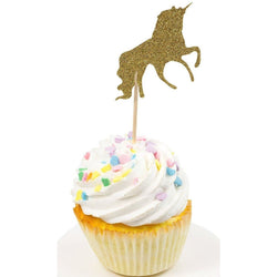 Unicorn Gold Glitter Cupcake Toppers, Cake & Cupcake Toppers, Jamboree 