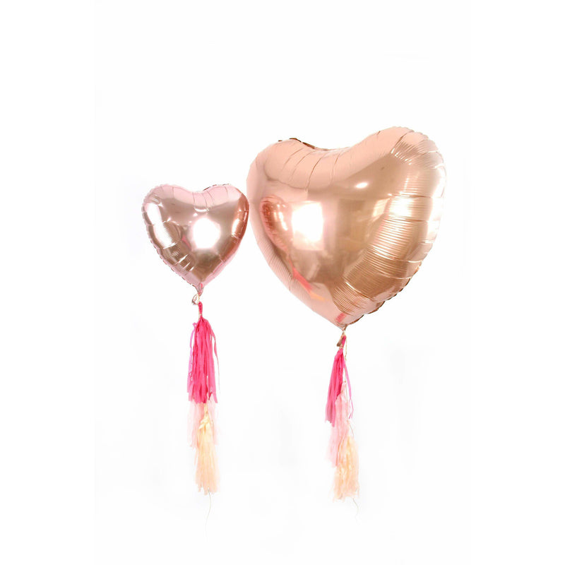 16" Rose Gold Heart Balloon, Decorative Balloons, Jamboree 