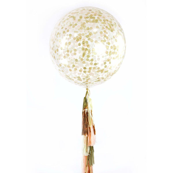 36” Champagne Kisses Confetti Balloon, Decorative Balloons, Jamboree 