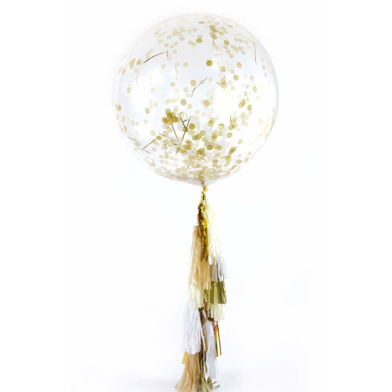 36” Vanilla Frost Confetti Balloon, Decorative Balloons, Jamboree 