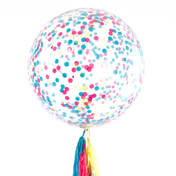 36” Confetti Cocktail Confetti Balloon, Decorative Balloons, Jamboree 