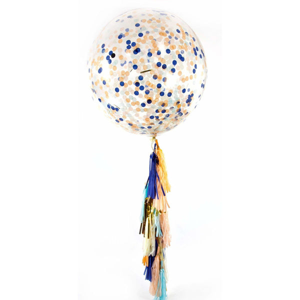36” Sand N' Sea Confetti Balloon, Decorative Balloons, Jamboree 