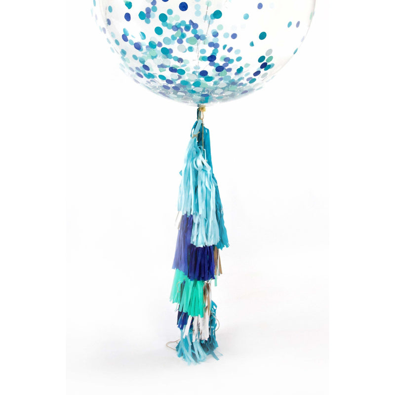36” Under The Sea Confetti Balloon, Decorative Balloons, Jamboree 