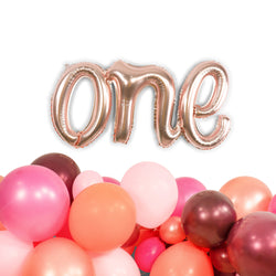 30" Rose Gold 'one' Balloon, , Jamboree 