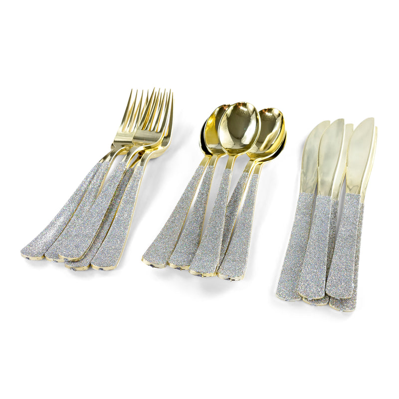 Holographic Glittered Gold Spoon, , Jamboree 