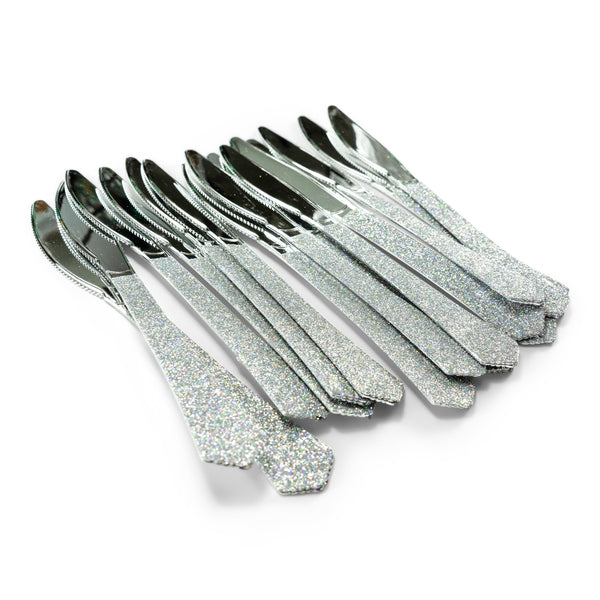 Holographic Glittered Silver Knife, , Jamboree 