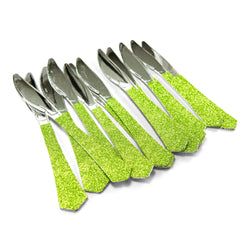 Lime Green Glittered Silver Knife, , Jamboree 