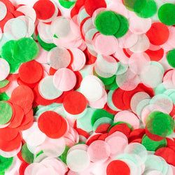 Confetti Pack - Red Mint Pink Green Biodegradable Confetti- “A Joyful Christmas" - Table Decor, Holiday Party, Boy Birthday, Shower, , Jamboree 