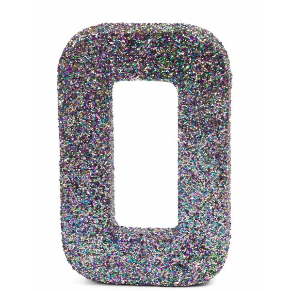 8" Mermaid Sparkle Glitter Number 0, Large Glitter Numbers, Jamboree 