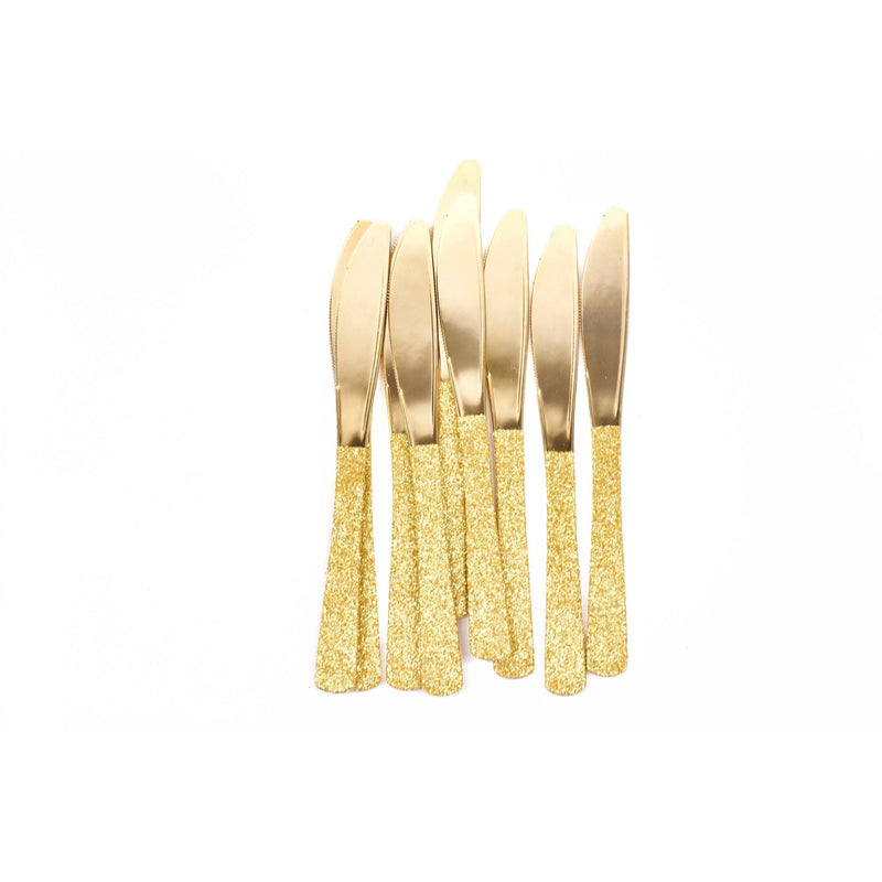 Gold Glittered Gold Knife, Tableware, Jamboree 