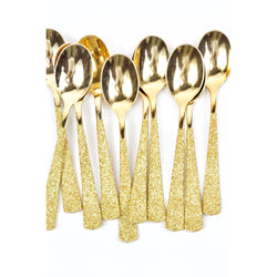 Gold Glittered Gold Spoon, Tableware, Jamboree 
